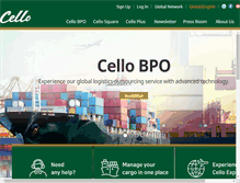 Tablet Screenshot of cellologistics.com